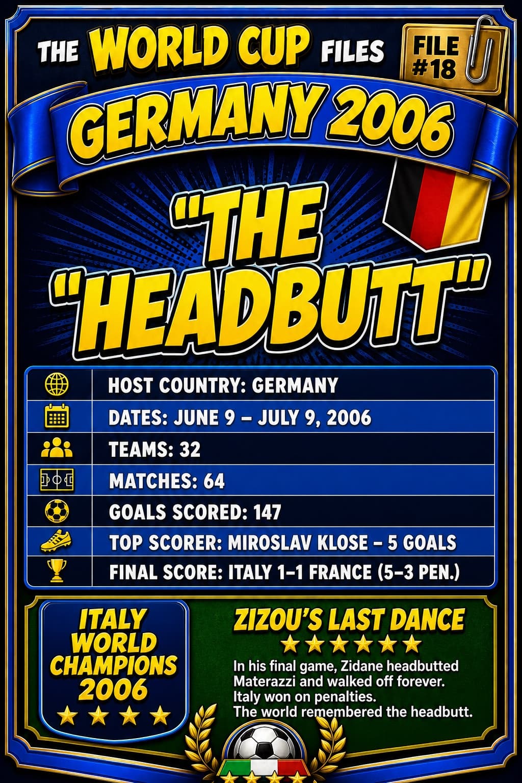 Where Zidane Lost His Head